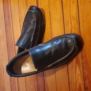 Cole Haan Nike Air Black Leather Slip - On, Loafers Driving Shoes Size 8…